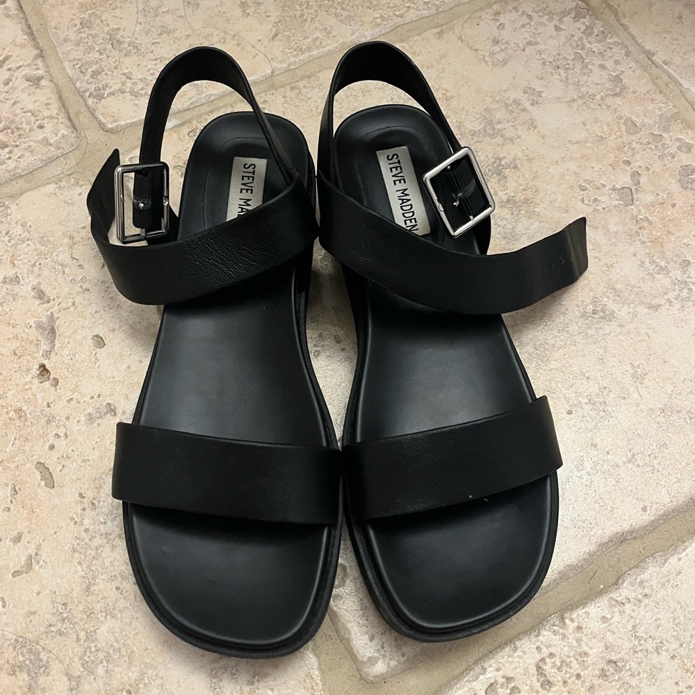 Black Steve Madden sandals
